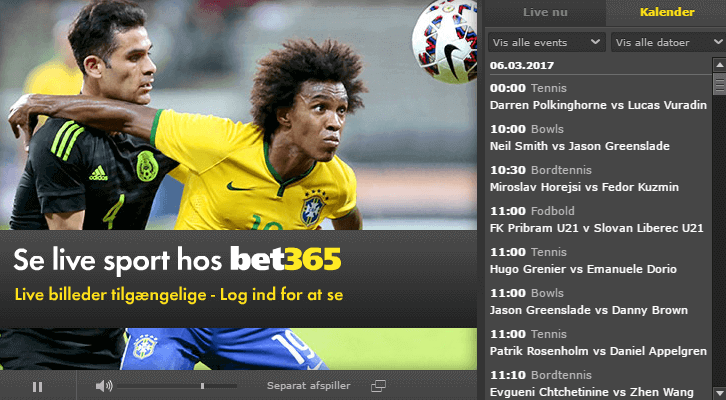 Live betting og live stream hos bet365 Live betting og live stream hos bet365