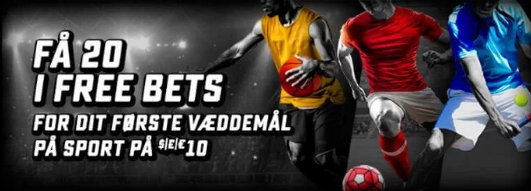 Modtag 2 free bets i Betstars bpnus
