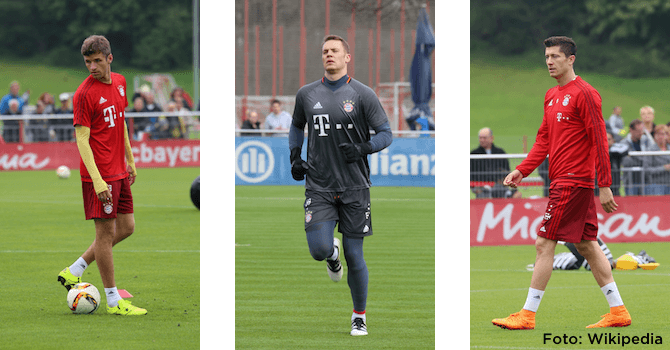 Tre stjerner blandt spillere i Bundesligaen Spillere i Bundesligaen