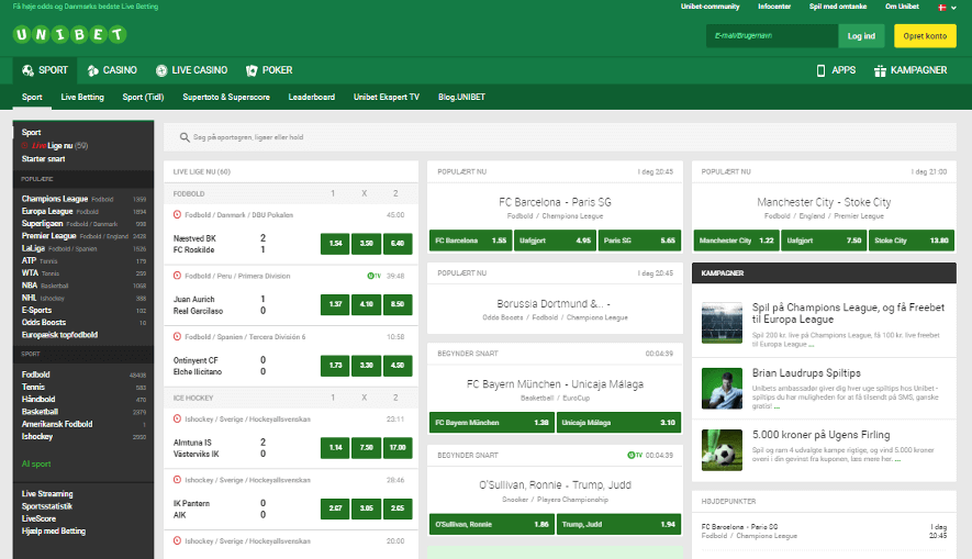 Unibet sportsbetting forsiden Unibet sportsbetting forsiden