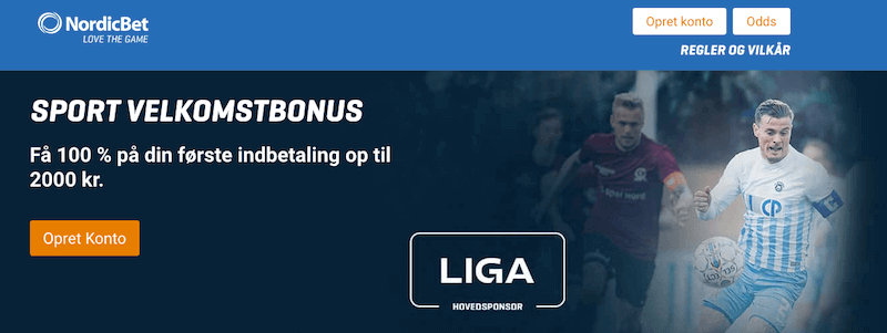 2.000 kroner bonus uden NordicBet bonuskode NordicBet Bonuskode
