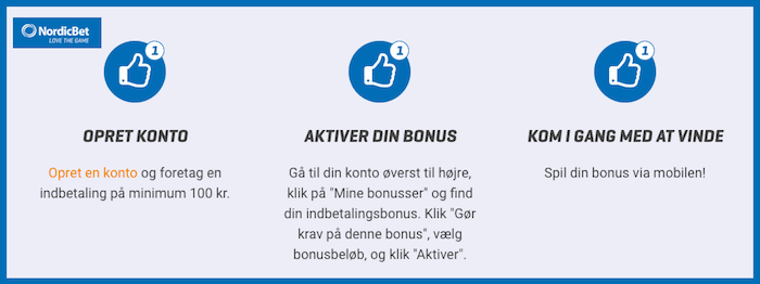 NordicBet bonus på 1.000 kroner NordicBet Bonus