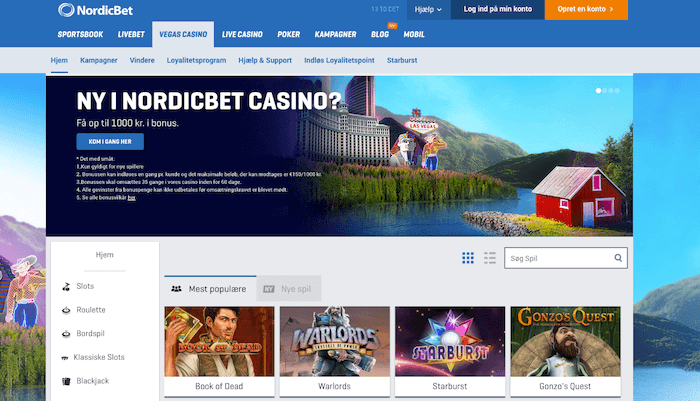 Spil på NordicBet Casino med bonuskode NordicBet Casino