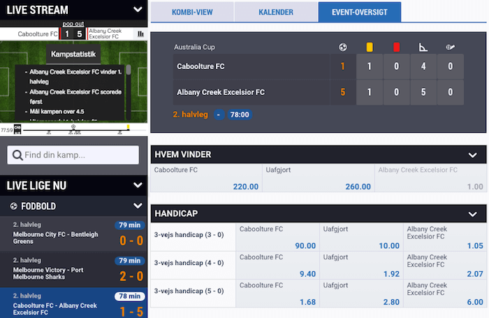 Sport kan ses på NordicBet Live stream NordicBet LiveStream