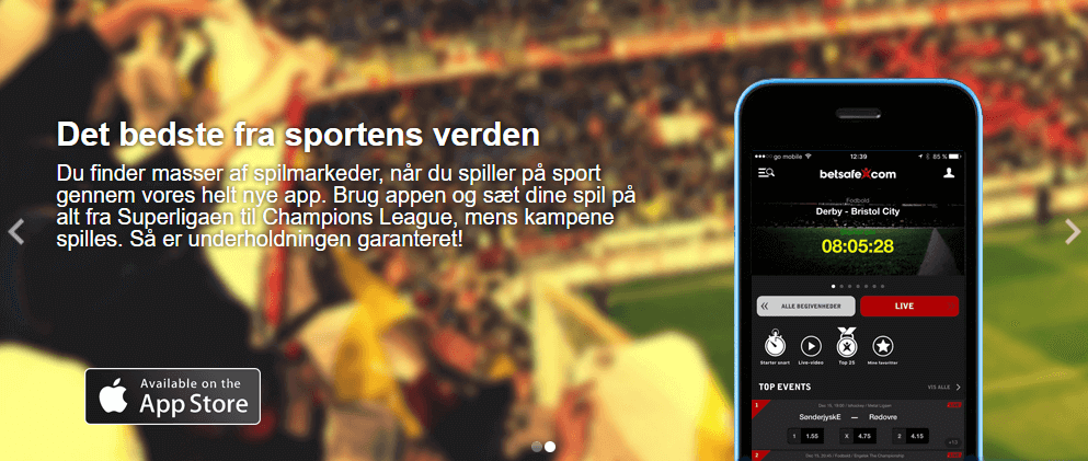 Betsafe mobil byder på gode odds på farten Betsafe mobil
