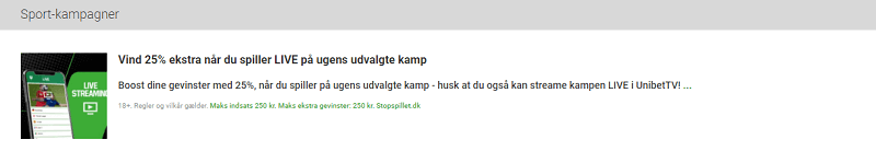 Vi forventer også mange Unibet EM kampagner Unibet EM kampagner