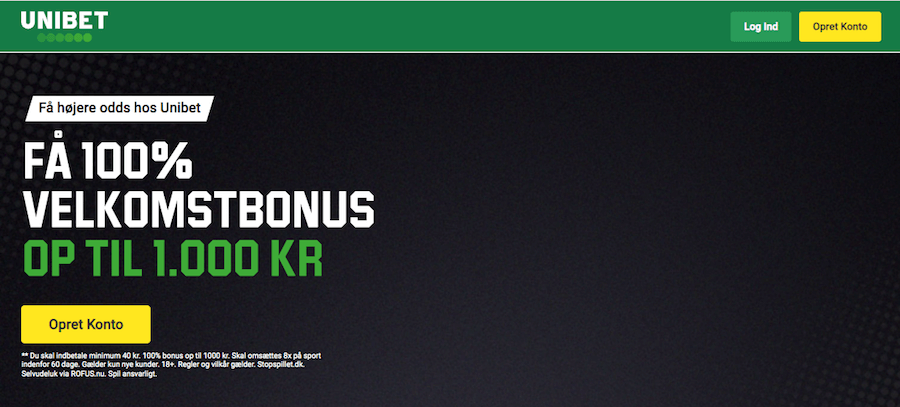 Unibet bonuskode og velkomstbonus